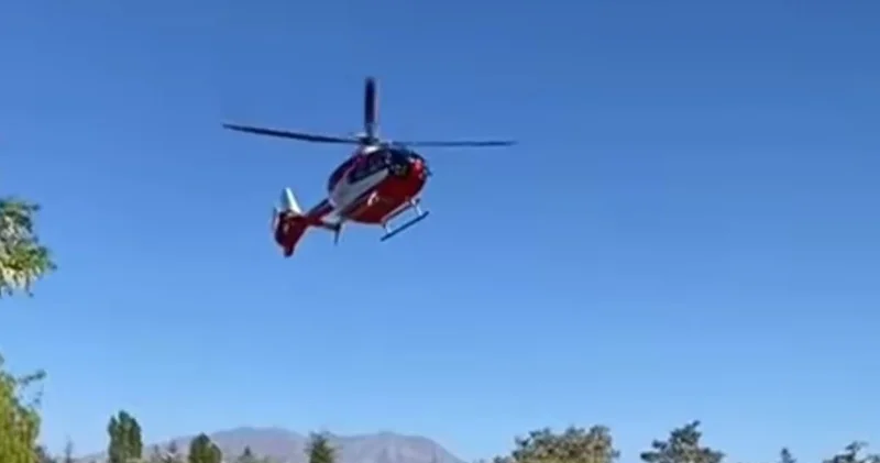 Çukurcalı hasta helikopterle Van’a kaldırıldı