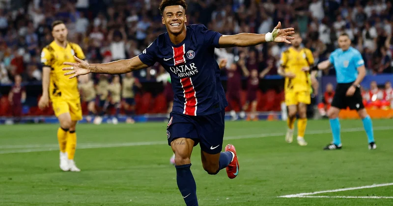 Desire Doue nin Şampiyonlar Ligi finalinde yaptığını ne Messi ne de Ronaldo başarabildi
