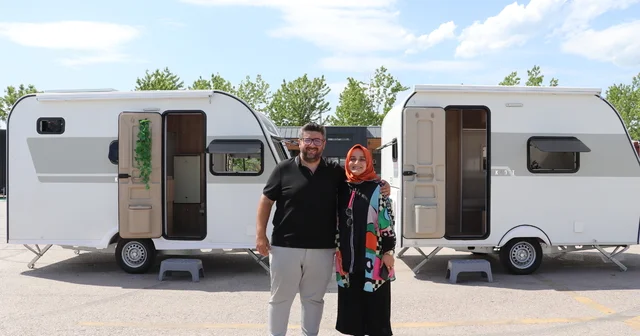 Genç çift seyahatle başlayan karavan tutkularını üretime taşıdı Kocaeli Haberleri