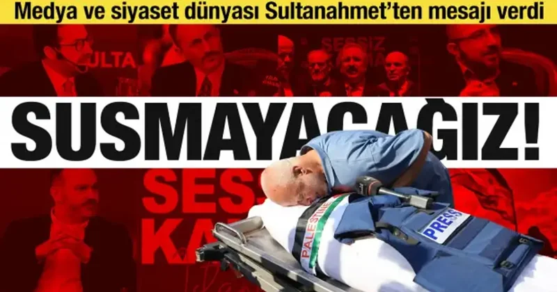 100 den fazla gazeteci ve akademisyen Filistin için canlı yayından seslendi: Susmayacağız!