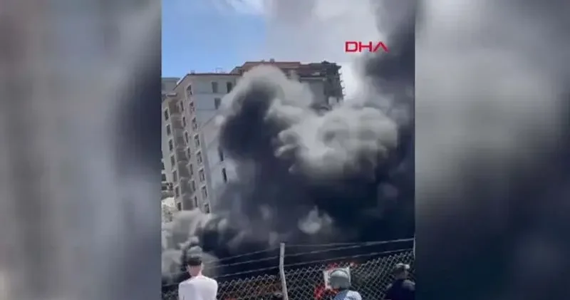Gaziosmanpaşa da konteynerde yangın