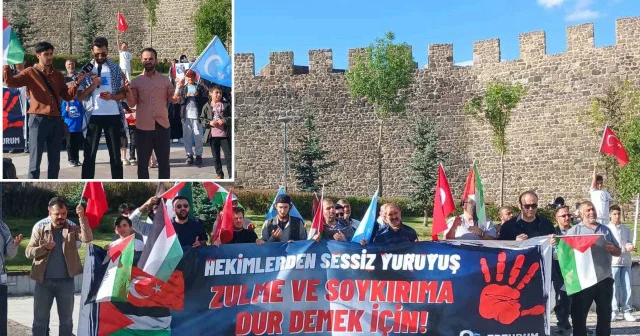Gazze için sessiz yürüyüş: 81 haftalık vicdan nöbeti Erzurum Haberleri