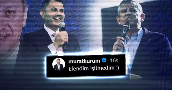 Özgür Özel e şarkı sözüyle yanıt verdi! Bakan Kurum sosyal medyadan paylaştı: Efendim işitmedim