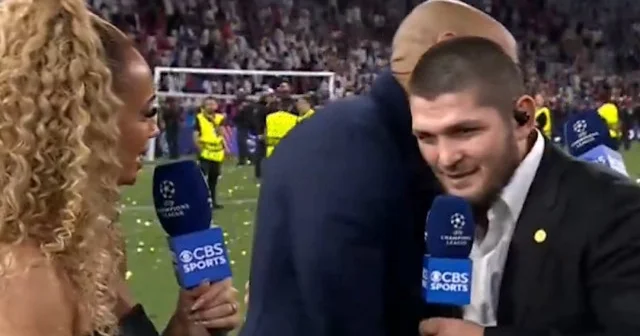Müslüman dövüşçü Habib Nurmagomedov un yaptığı hareket Şampiyonlar Ligi Finali ne damga vurdu VİDEO İZLE