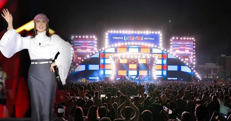 Şanlıurfa sel oldu Ebru Yaşar konserine aktı! Sahneye böyle çıktı, on binlerce hayranını coşturdu...