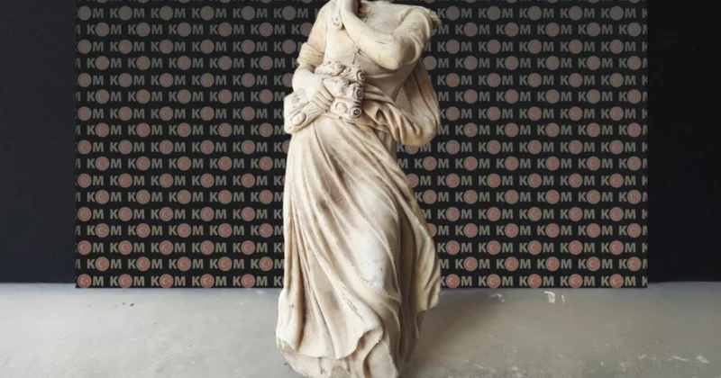 Edirne de neoklasik döneme ait heykel ele geçirildi