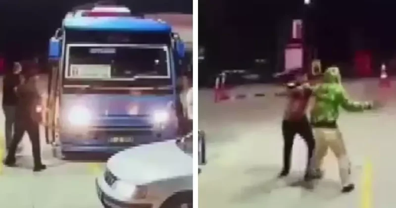 Adana da Dolmuş Şoförleri Saldırdı