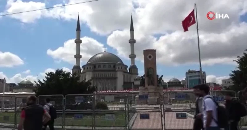 Gezi Parkı olaylarının yıldönümü nedeniyle Taksim de güvenlik önlemleri alındı