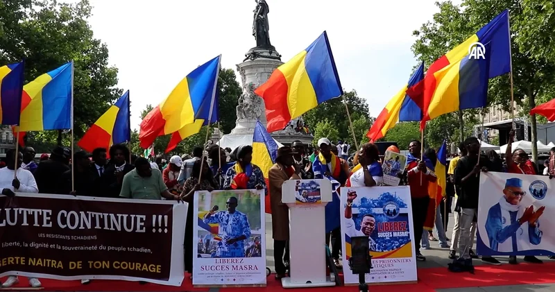 Çadlı muhalefet lideri için Paris’te protesto