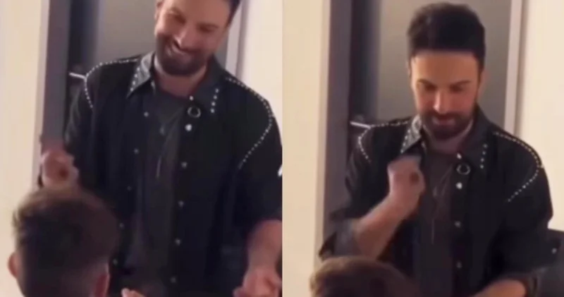 Tarkan, küçük bir hayranıyla oyun oynadı Magazin haberleri