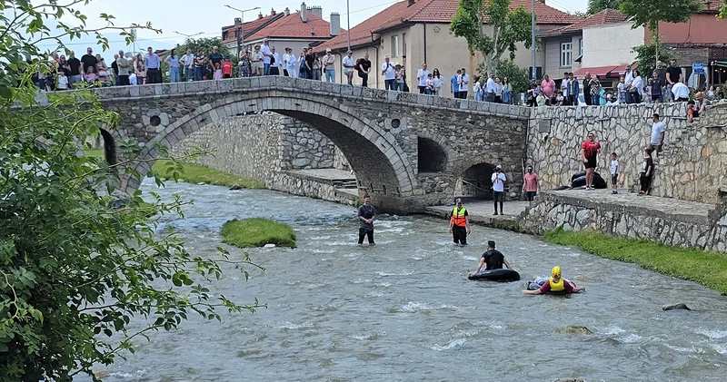 Kosova da rafting heyecanı