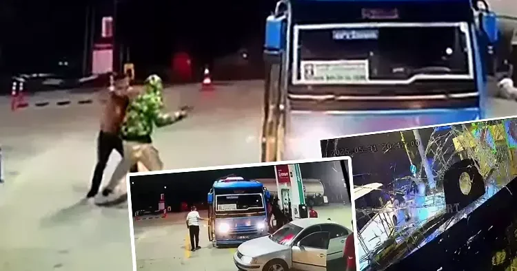 Hatlarına dahil edilen özel halk otobüslerini taş ve sopa ile karşıladılar