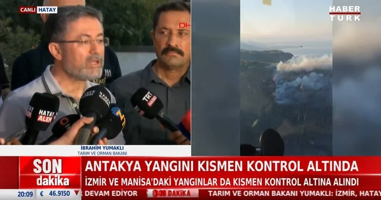 Bakan Yumaklı yangınlarla ilgili son durumu bildirdi