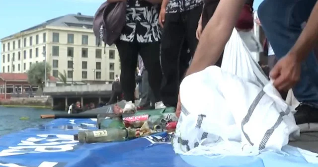 İstanbul Boğazı’ndan çıkan atıklar şaşırttı VİDEO İZLE