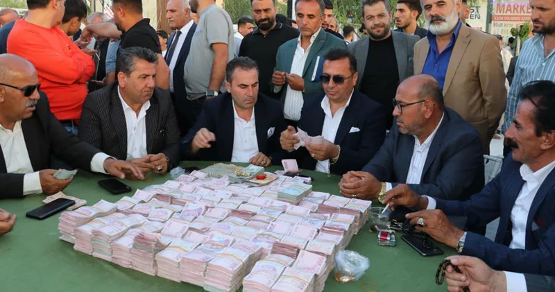 Aşiret düğününde dudak uçuklatan takı! Yurt içi ve yurt dışından 5 bin kişi katıldı