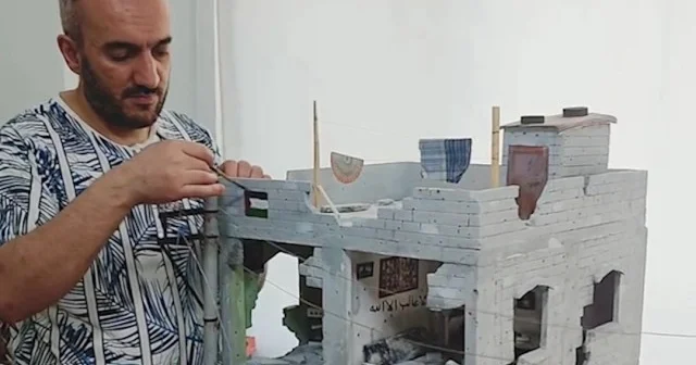 Gazze’deki soykırıma minyatürle isyan VİDEO İZLE