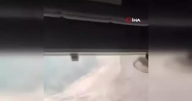 Alevlerin ortasında kalan itfaiye erinin Allah ım sen bize yardım et sözleri yangının dehşetini gözler önüne serdi