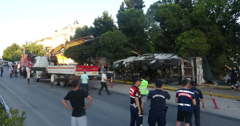 Freni patlayan kamyon dehşet saçtı: Yaralılar var