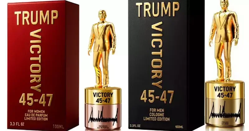Trump, kapağında kendi mini heykelinin bulunduğu parfüm çıkardı