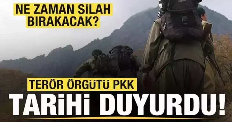 Terör örgütü PKK tarihi duyurdu! Ne zaman silah bırakacak?