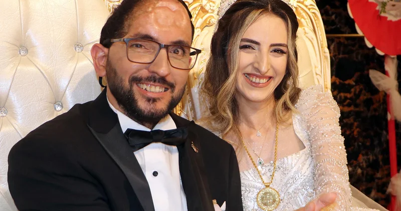 Gabar Dağı’ndaki patlamada sol yani felç kalan gazi Durmuş, 14 yıllık hayat arkadaşıyla dünyaevine girdi