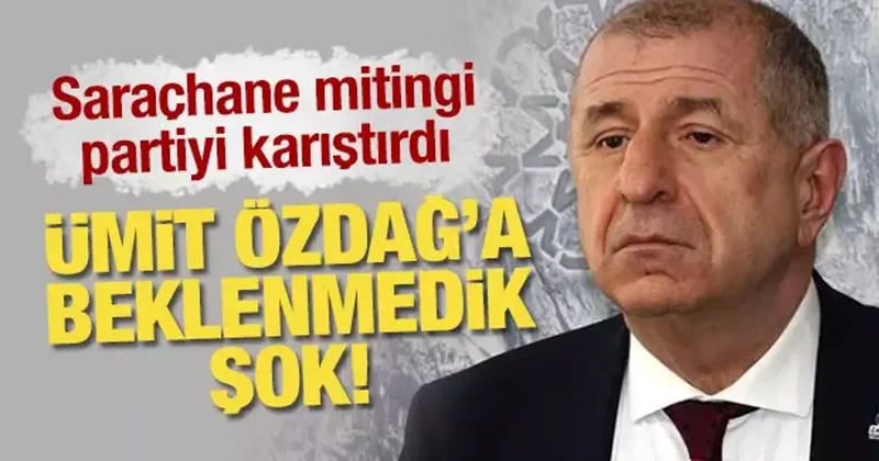 Genel başkan yardımcısından Ümit Özdağ a beklenmedik şok!