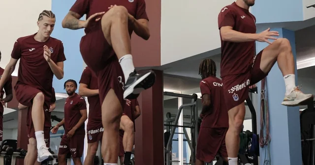 Trabzonspor da sabah antrenmanı tamamlandı Trabzon Haberleri