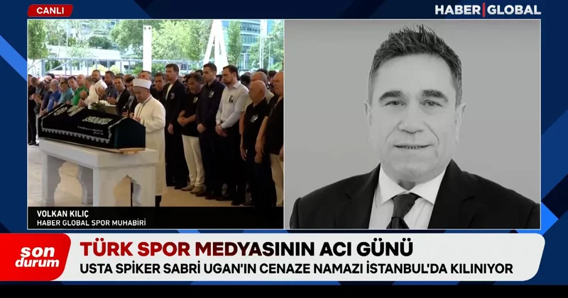 Türk spor medyasının acı günü: Usta spiker Sabri Ugan son yolculuğuna uğurlandı