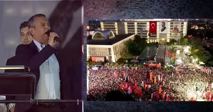 Özgür Özel, CHP nin Saraçhane mitinginde konuştu: Dünya siyasi tarihinin en büyük imza kampanyasını yapıyoruz, sayı 20 milyonu geçti