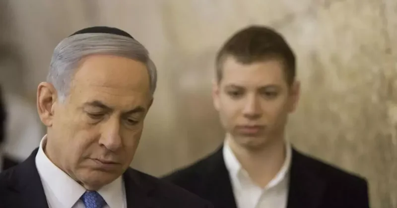 Netenyahu nun oğlu korkup ülkesini terk etti