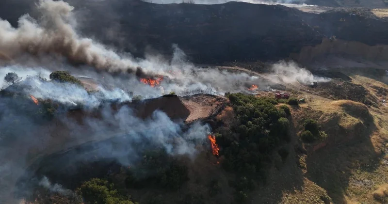 Meteoroloji den orman yangınlarıyla mücadele eden iller için korkutan uyarı! Kuvvetli rüzgara dikkat!