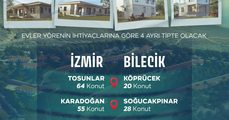 Yanan köyler yeniden inşa edilecek