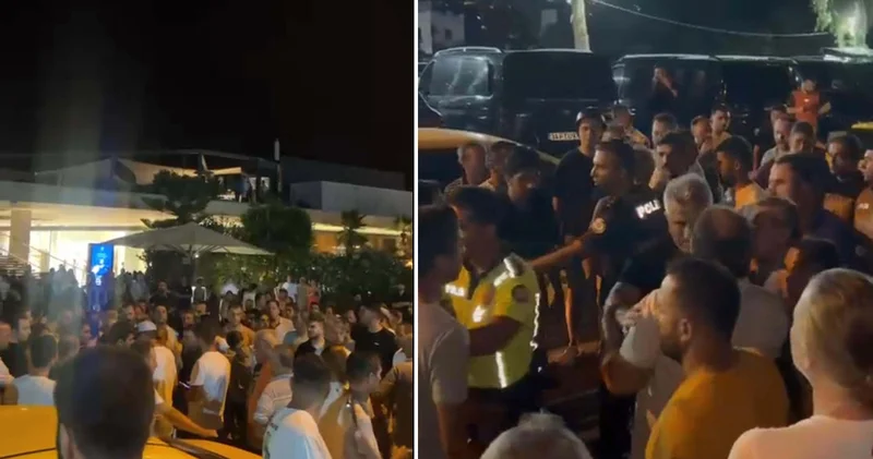 Bodrum da kavga sonrası taksiciler yol kapattı!