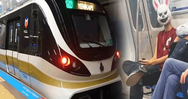 Bir kişi daha görüntülendi: Metroda tavşan maskesiyle gezenlerin gizemi Sözcü Gazetesi