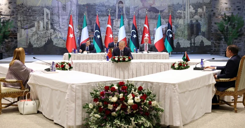 İstanbul da Türkiye İtalya Libya zirvesi