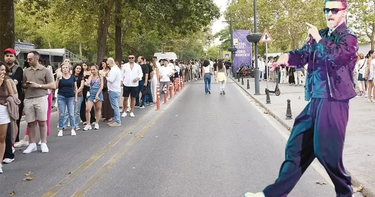 JustIn Timberlake izdihamı... 30 bin kişi izledi