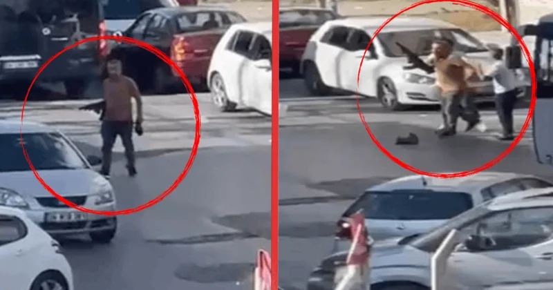 İstanbul da pompalı tüfekle sokağa çıkıp yolu kapattı Sözcü Gazetesi