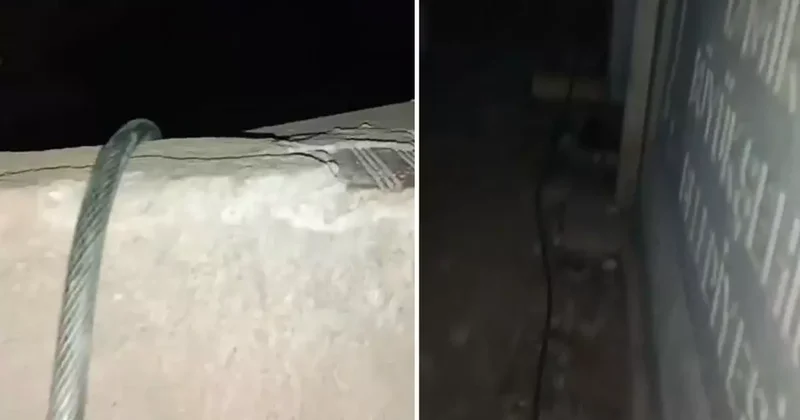 Mezarlıktaki hayır çeşmesinden evine su çekti