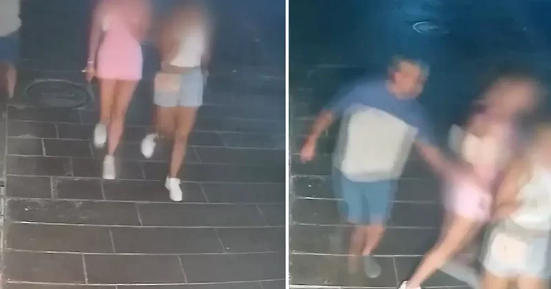 Görüntü Türkiye den! Turisti taciz edip kaçtı: Bu nasıl bir açlıktır, sapıklıktır