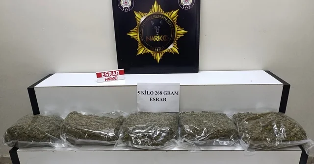 Balıkesir de 5 kilo esrar ele geçirildi; 1 gözaltı Balıkesir Haberleri