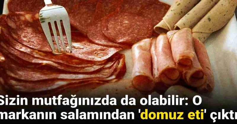 Mutfağınızda olabilir! O markanın salamından domuz eti çıktı