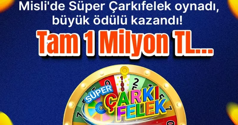 Misli de Süper Çarkıfelek oynadı, büyük ödülü kazandı! Tam 1 milyon TL… İddaa Spor Haberleri