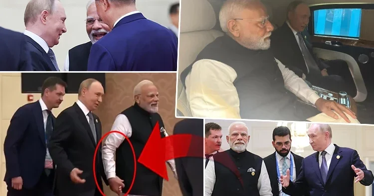 Modi ve Putin el ele tutuştu: Samimi görüntüler dünya gündemine oturdu