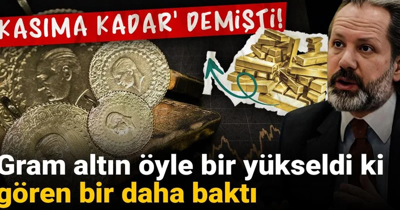 İslam Memiş kasıma kadar demişti! Gram altın öyle bir yükseldi ki gören bir daha baktı