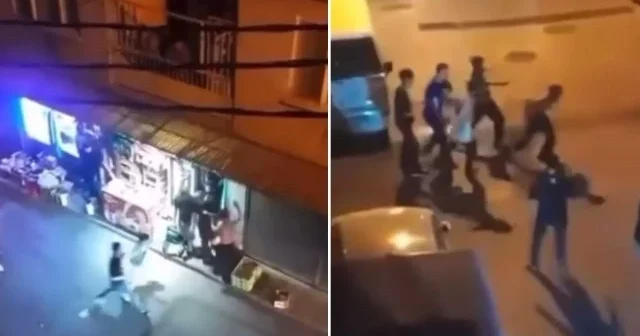 Kalabalık bir grup tarafından darp edilen genç esnafa sığındı Bursa Haberleri