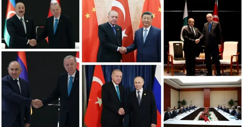 Çin de diplomasi rüzgarı! Başkan Erdoğan dan peş peşe görüşmeler
