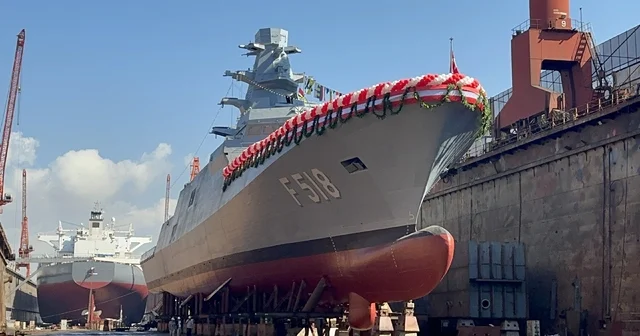 Yalova da inşası tamamlanan TCG İçel denize indirildi Yalova Haberleri