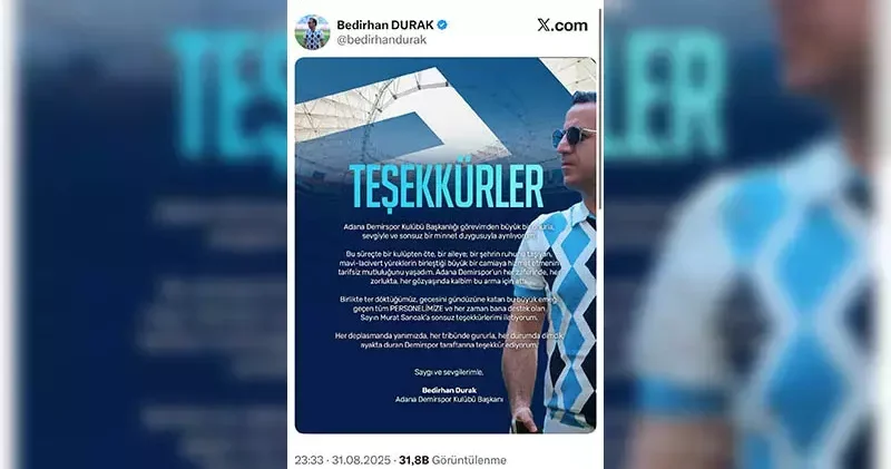 Başkan Durak, istifa etti