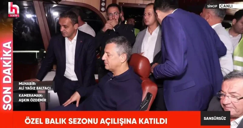 Sinopta balık avlanma sezonu başladı: Özgür Özel açılışta dümene geçti