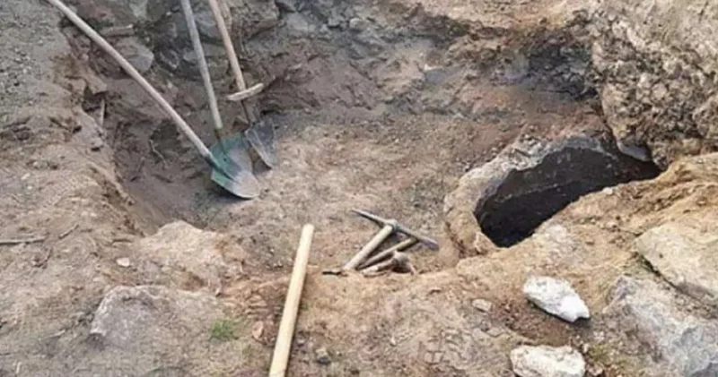Kaçak kazı yaparken suçüstü yakalandılar